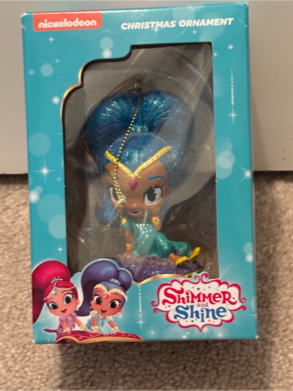 Nickelodeon Shimmer and Shine Shine Blue Hair Genie Ornament Kids New